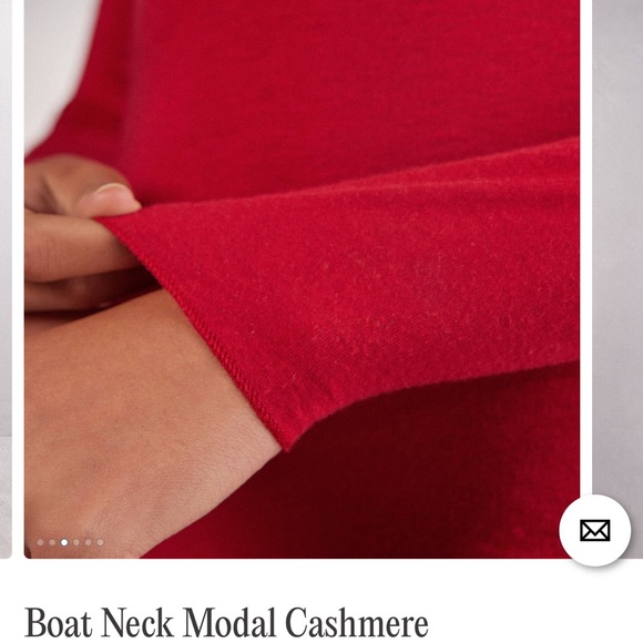Intimissi Boat Neck Modal Cashmere Ultralight Top - Picture 6 of 7